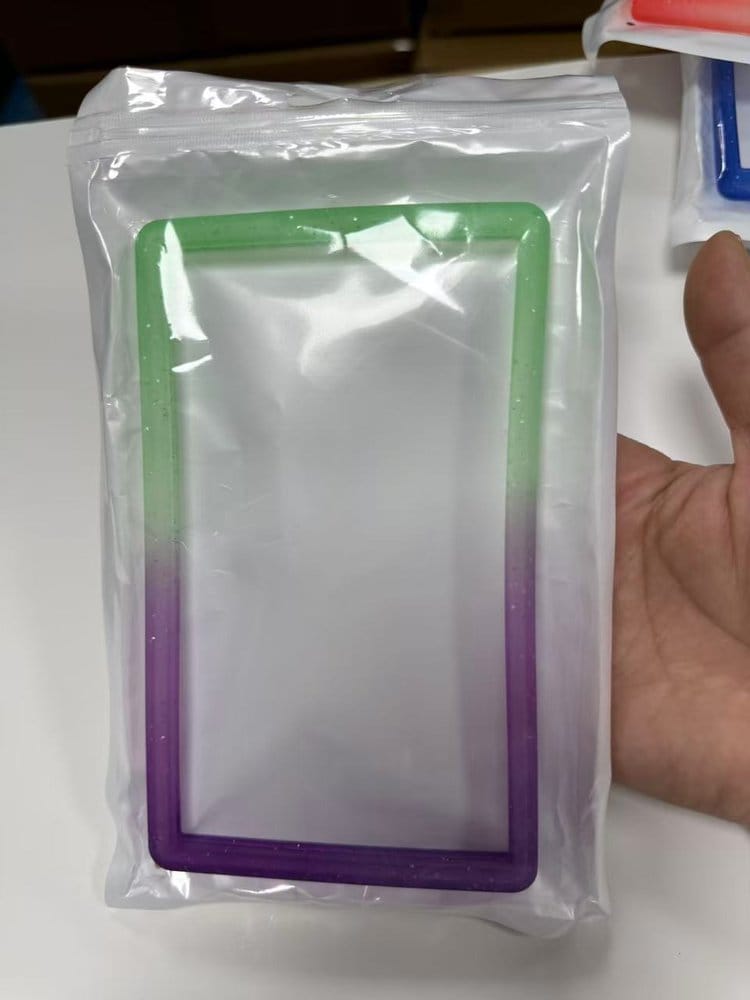 Evoretro Bumper for PSA Graded Card Slab Gradient Green-Purple Glitter 3701492111980