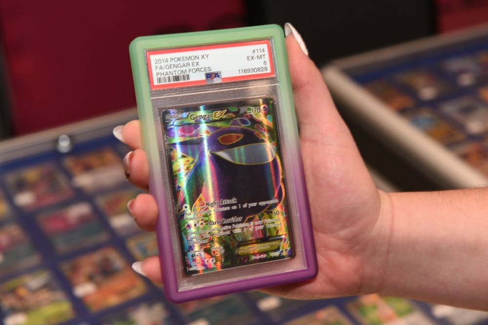 Evoretro Bumper for PSA Graded Card Slab Gradient Green-Purple Glitter 3701492111980