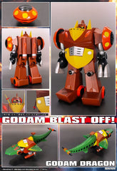 Gowappa 5 Godam Dynamite Action Action Figure Kai Gordam Full Blast Off Set 17 cm 4582385574421