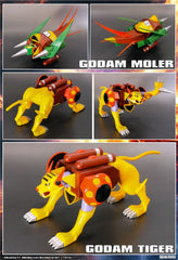 Gowappa 5 Godam Dynamite Action Action Figure Kai Gordam Full Blast Off Set 17 cm 4582385574421