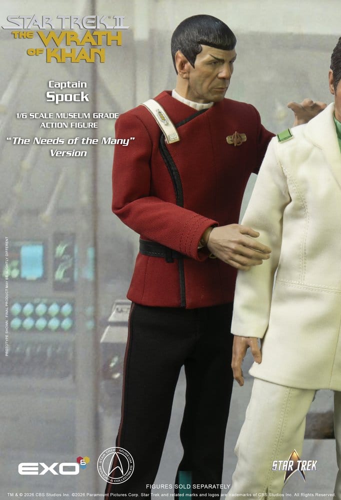 Star Trek: The Wrath of Khan Action Figure 1/6 Captain Spock Needs of the Many Version 30 cm 0787480716200