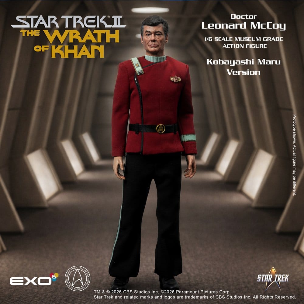 Star Trek II: The Wrath of Khan Action Figure 1/6 Dr. Leonard McCoy Kobayashi Maru Version 30 cm 0787480716088