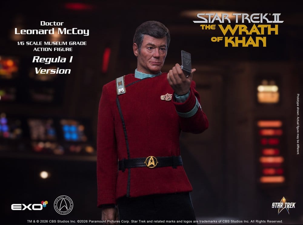 Star Trek II: The Wrath of Khan Action Figure 1/6 Dr. Leonard McCoy Regula I Version 30 cm 0787480716095