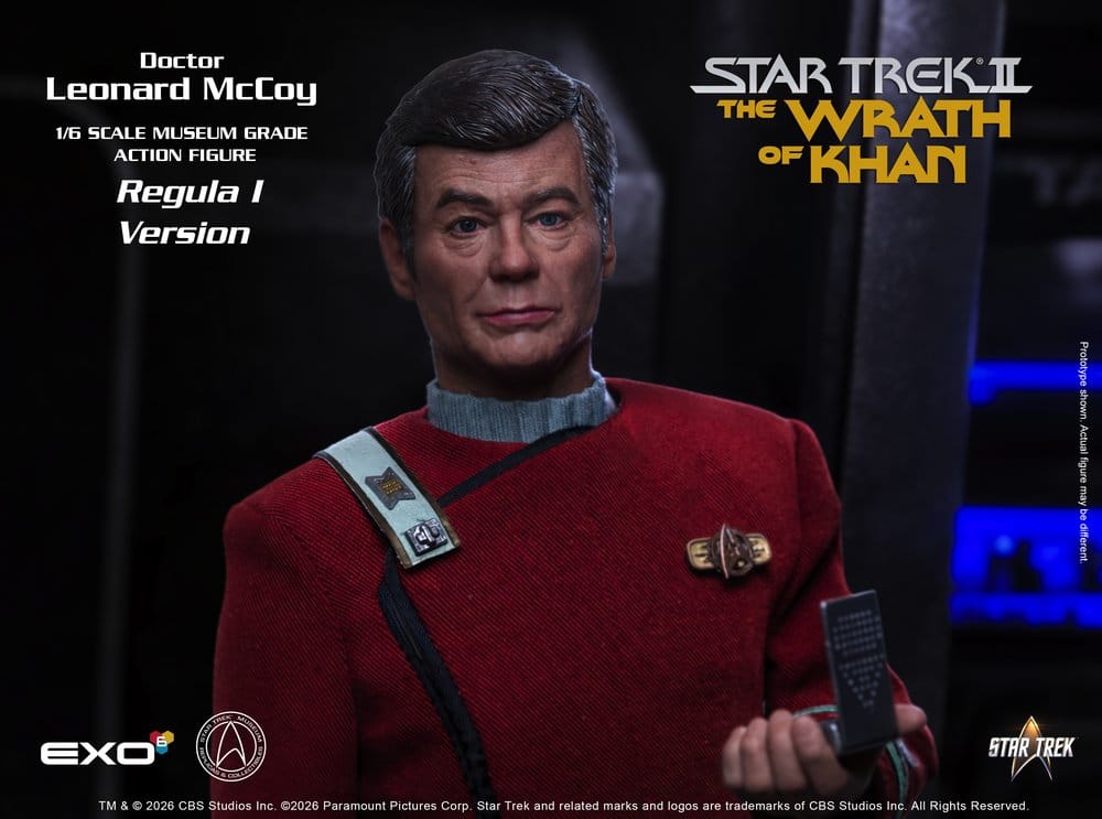 Star Trek II: The Wrath of Khan Action Figure 1/6 Dr. Leonard McCoy Regula I Version 30 cm 0787480716095