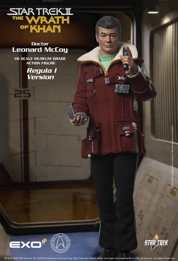 Star Trek II: The Wrath of Khan Action Figure 1/6 Dr. Leonard McCoy Regula I Version 30 cm 0787480716095
