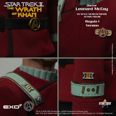 Star Trek II: The Wrath of Khan Action Figure 1/6 Dr. Leonard McCoy Regula I Version 30 cm 0787480716095