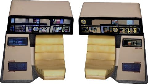 Star Trek: The Next Generation Replica 1/6 Enterprise-D Bridge Consoles Set 0787480716057