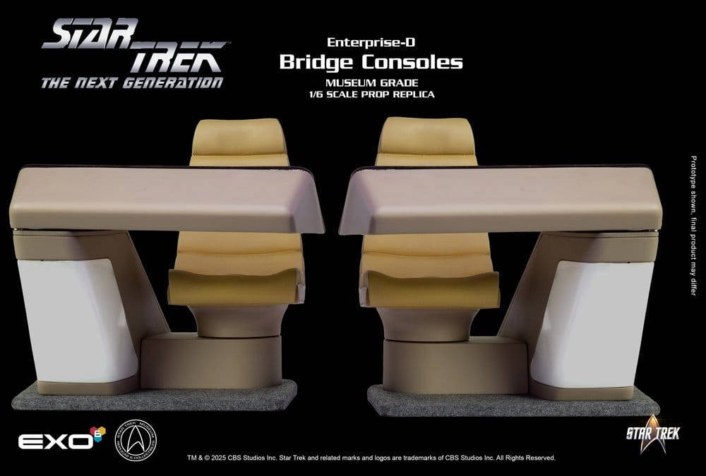 Star Trek: The Next Generation Replica 1/6 Enterprise-D Bridge Consoles Set 0787480716057