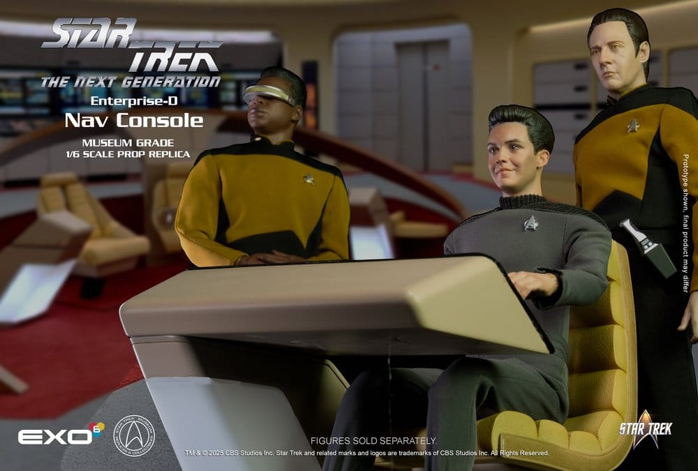 Star Trek: The Next Generation Replica 1/6 Enterprise-D Bridge CONN Console 0787480716071