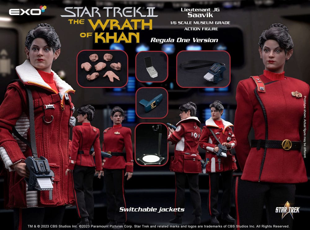 Star Trek II: The Wrath of Khan Action Figure 1/6 Lt. Saavik (Regula One Version) 28 cm 0656382666411