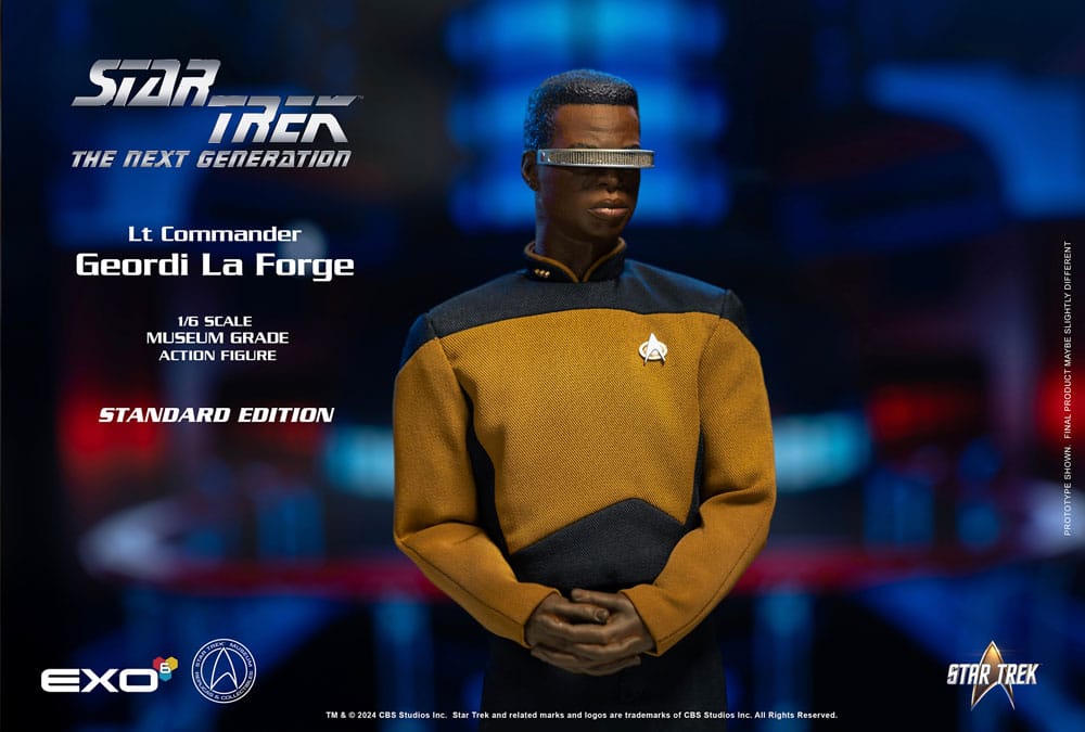 Star Trek: The Next Generation Action Figure 1/6 Lt. Commander Geordi La Forge (Standard Version) 28 cm 0656382716666