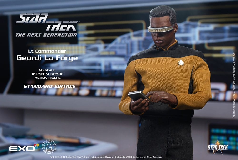Star Trek: The Next Generation Action Figure 1/6 Lt. Commander Geordi La Forge (Standard Version) 28 cm 0656382716666