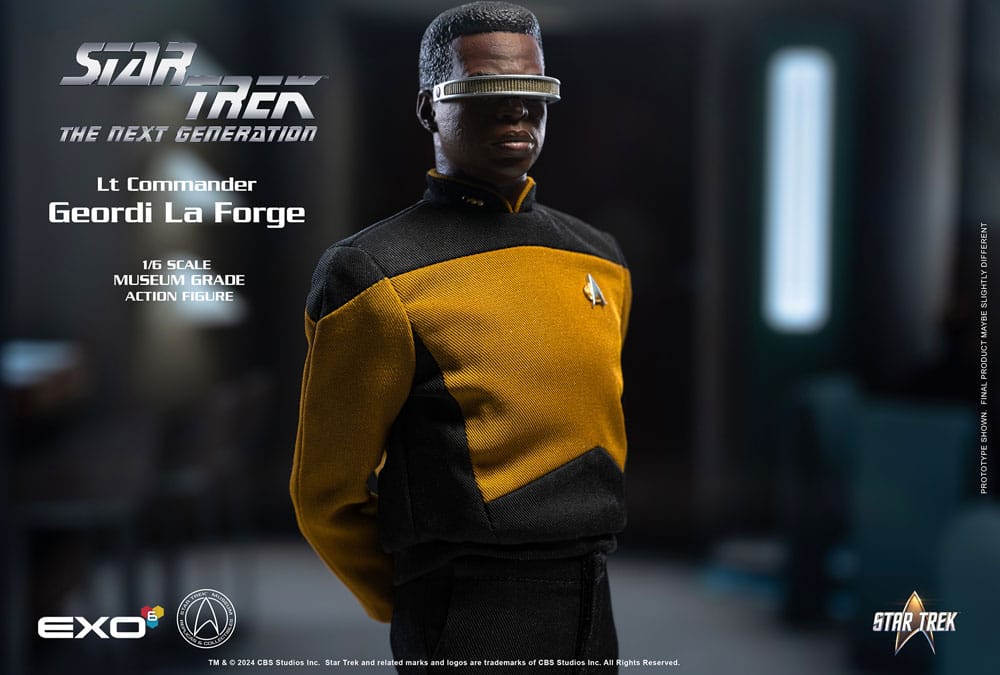 Star Trek: The Next Generation Action Figure 1/6 Lt. Commander Geordi La Forge (Standard Version) 28 cm 0656382716666