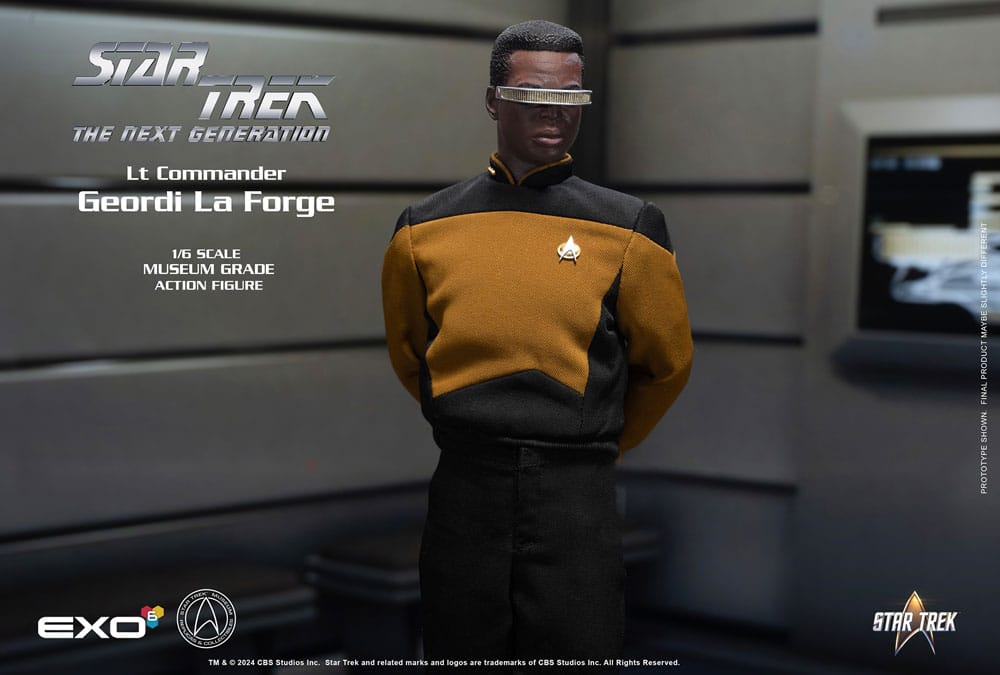 Star Trek: The Next Generation Action Figure 1/6 Lt. Commander Geordi La Forge (Standard Version) 28 cm 0656382716666