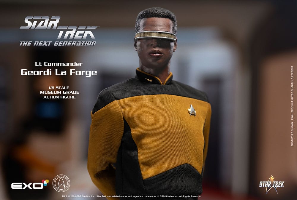 Star Trek: The Next Generation Action Figure 1/6 Lt. Commander Geordi La Forge (Essentials Version) 28 cm 0656382725316