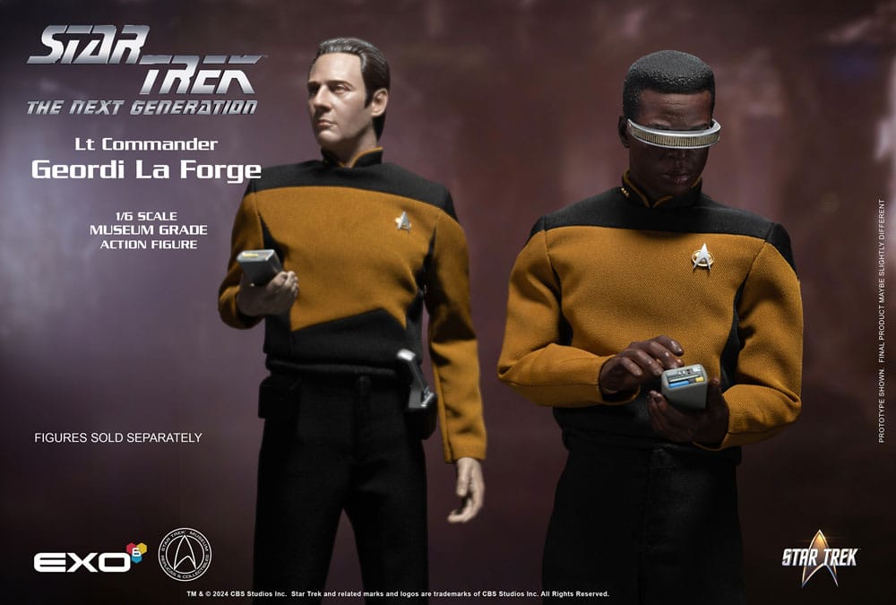 Star Trek: The Next Generation Action Figure 1/6 Lt. Commander Geordi La Forge (Essentials Version) 28 cm 0656382725316