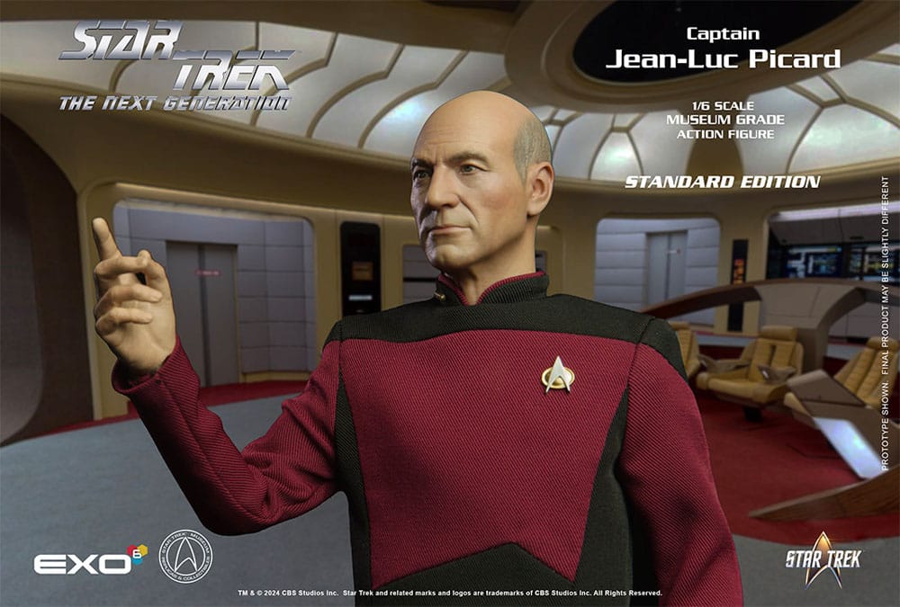 Star Trek: The Next Generation Action Figure 1/6 Captain Jean-Luc Picard 30 cm  0656382811316