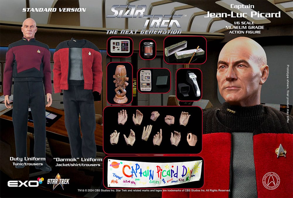 Star Trek: The Next Generation Action Figure 1/6 Captain Jean-Luc Picard 30 cm  0656382811316