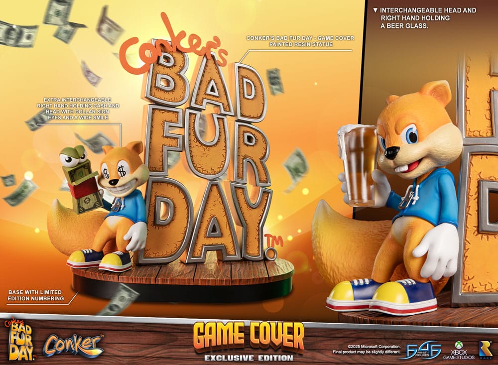 Conker´s Bad Fur Day Statue Game Cover Exclusive Edition 45 cm 5060316627716