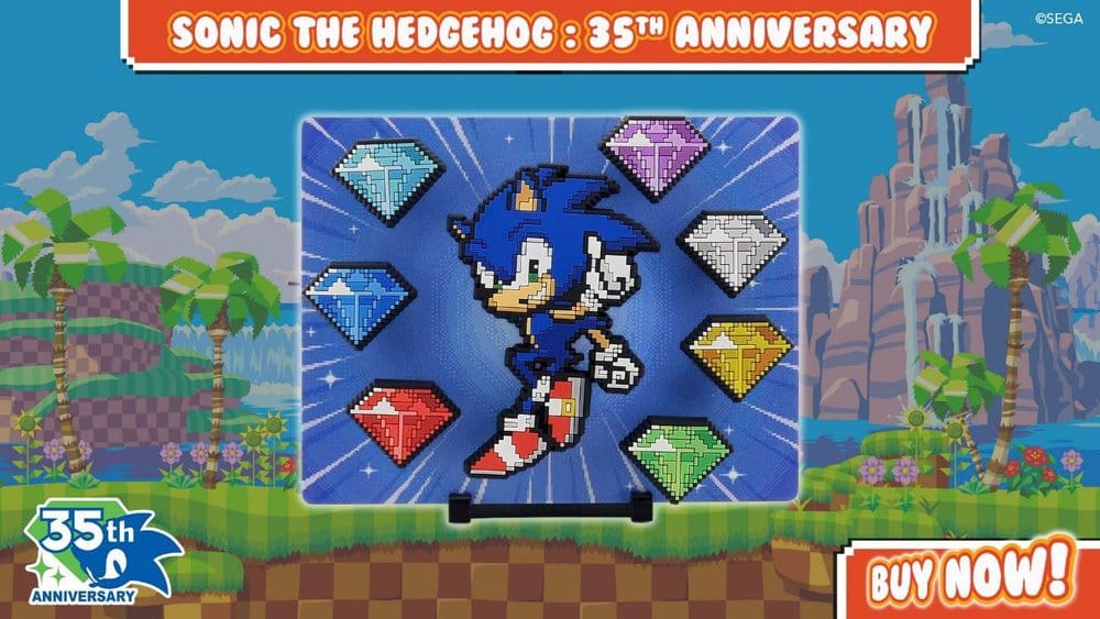 Sonic The Hedgehog FiGGYZ Magnet Collectible Modern Sonic 35th Anniversary 9 cm 5061062274896