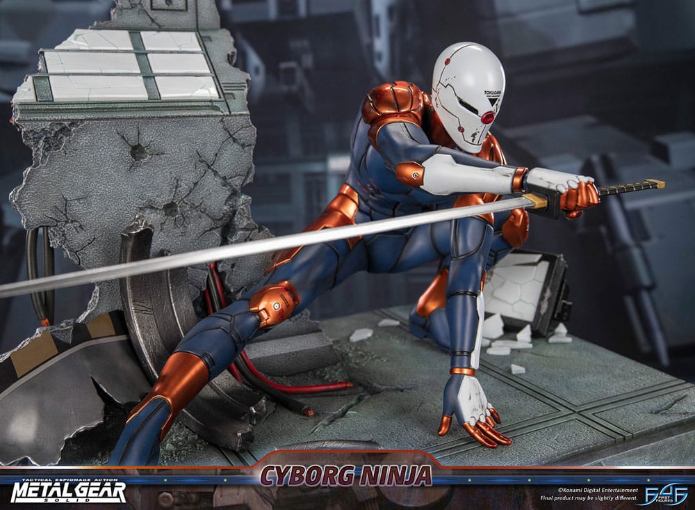 Metal Gear Solid Statue Cyborg Ninja (Gray Fox) 41 cm 5060316625286