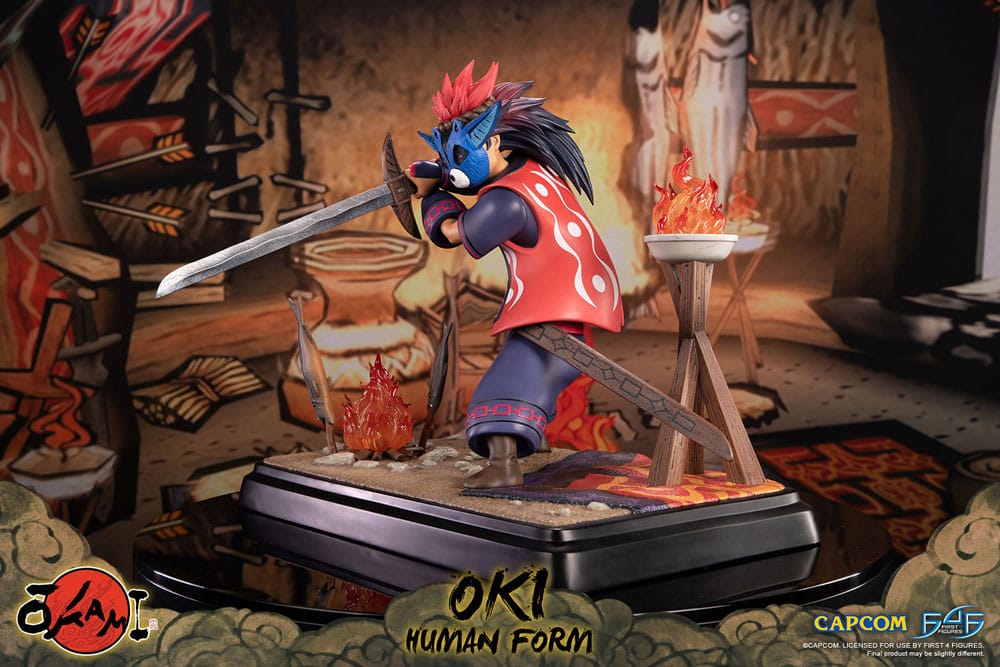 Okami Statue Oki (Human Form) 38 cm 5060316626368