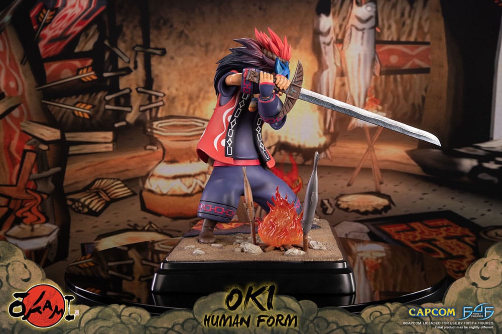 Okami Statue Oki (Human Form) 38 cm 5060316626368