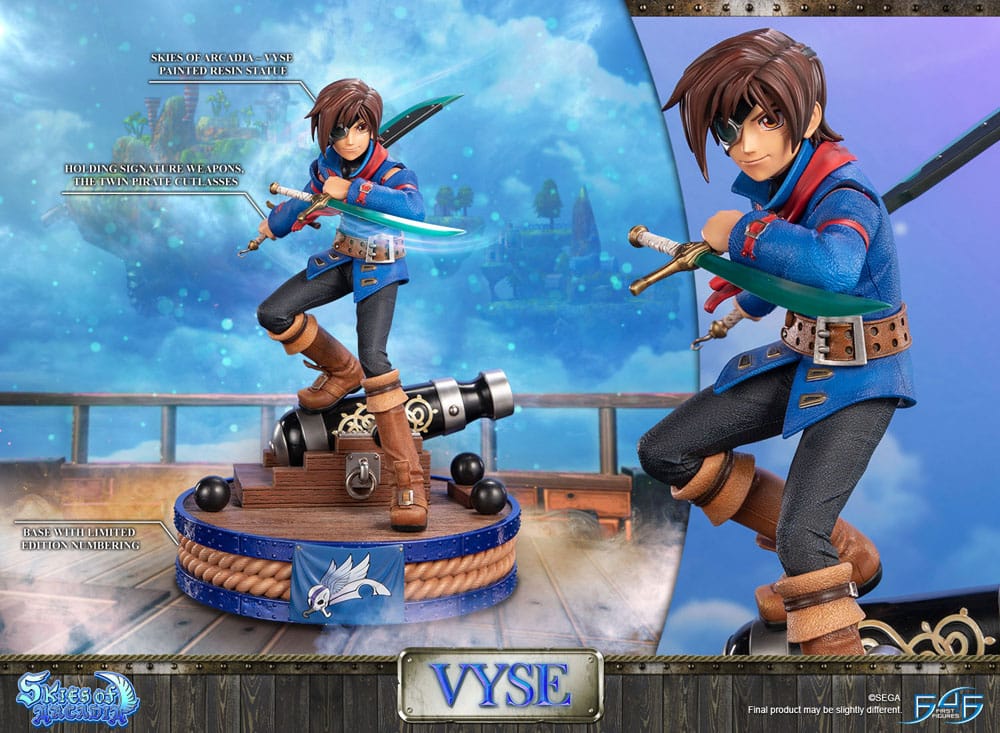 Skies of Arcadia Statue Vyse Standard Edition 31 cm 5060316628669