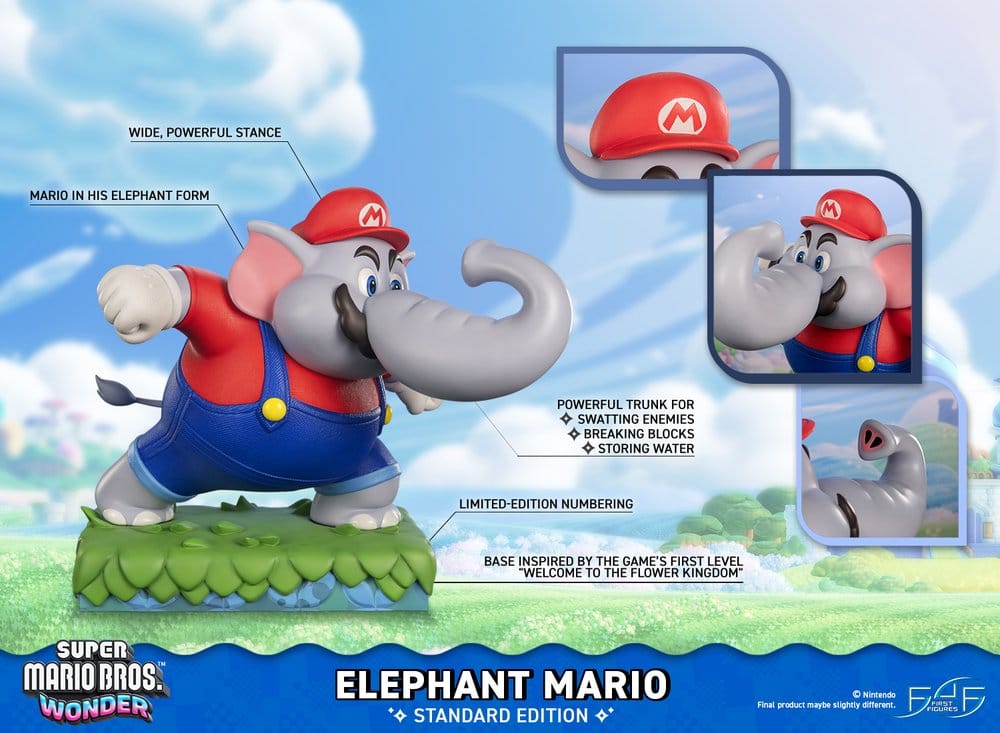 Super Mario Bros. Wonder Resin Statue Elephant Mario Standard Edition 43 cm 5061062274902