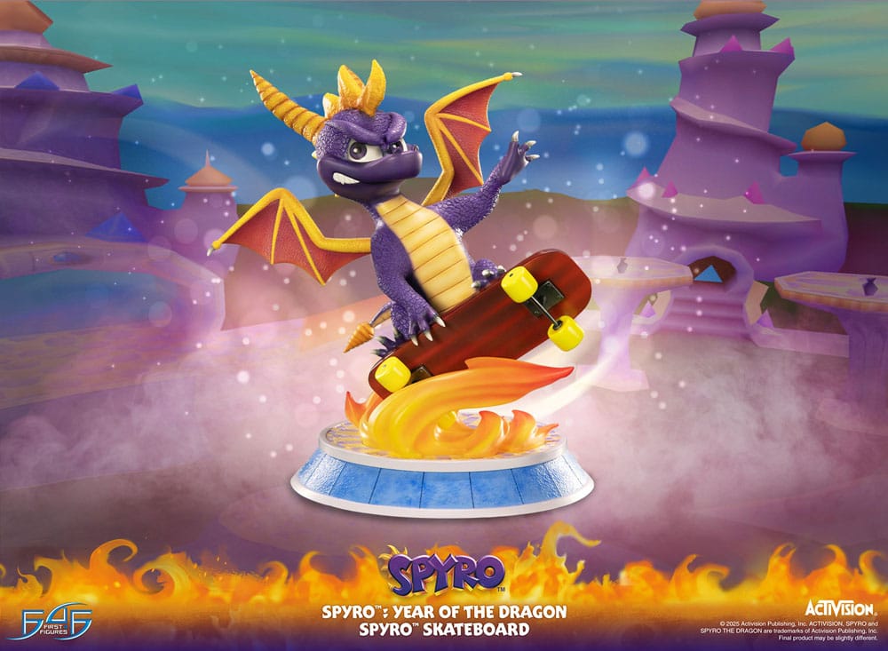 Spyro : Year of the Dragon  PVC Statue Spyro Skateboard 34 cm 5060316627310