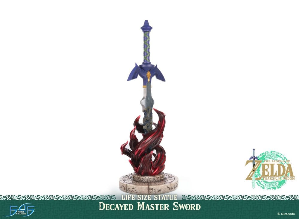 The Legend of Zelda: Tears of the Kingdom Life Size Statue 1/1 Decayed Master Sword 28 cm 5060316628768