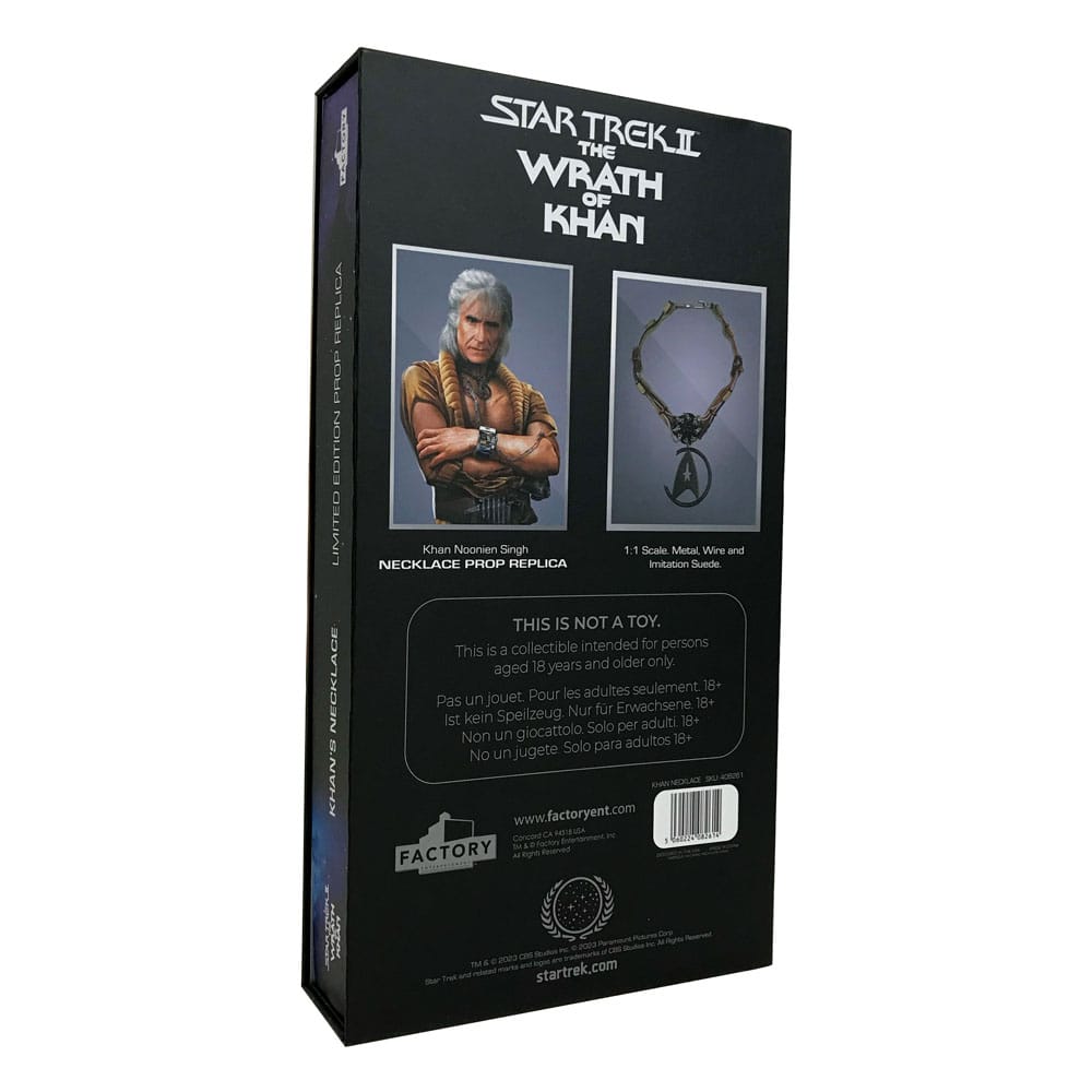 Star Trek II: The Wrath of Khan Replica 1/1 Khan's Necklace Limited Edition 28 x 16 cm 5060224082614