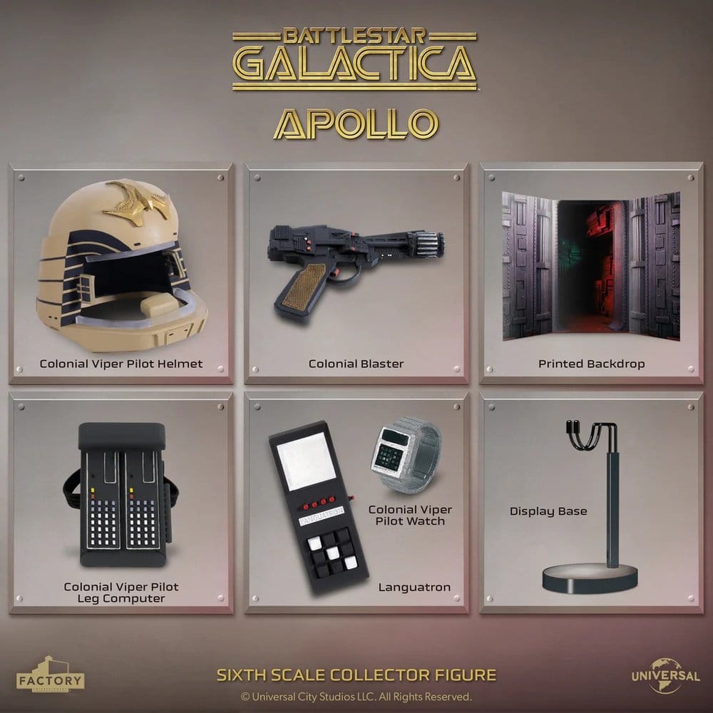 Battlestar Galactica Action Figure 1/6 Captain Apollo 30 cm 5060224086445