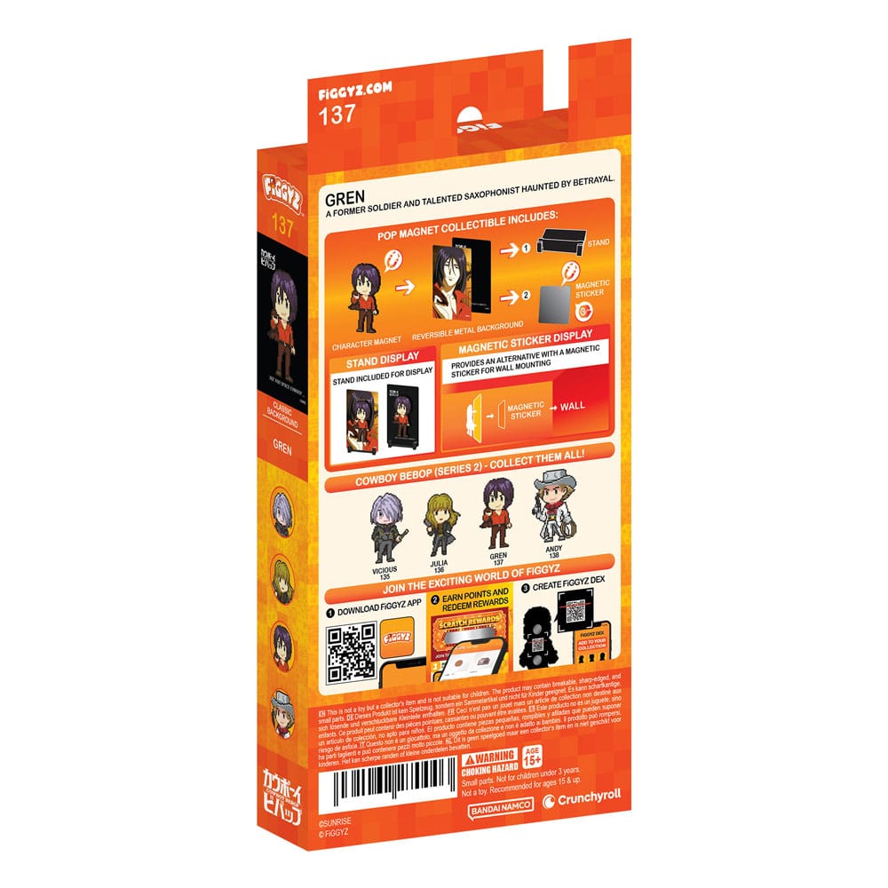 Cowboy Bebop FiGGYZ Magnet Collectible Gren 11 cm 5061062271369
