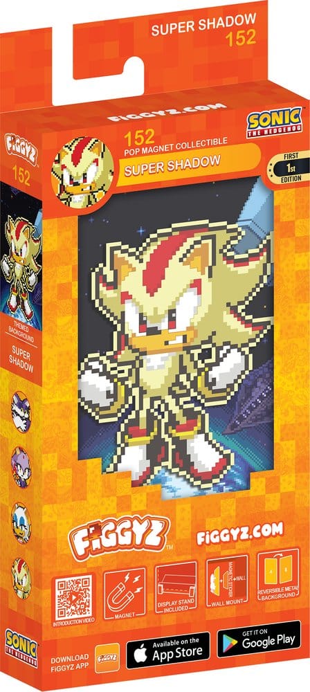 Sonic the Hedgehog (Modern) FiGGYZ Magnet Collectible Super Shadow 11 cm 5061062271512
