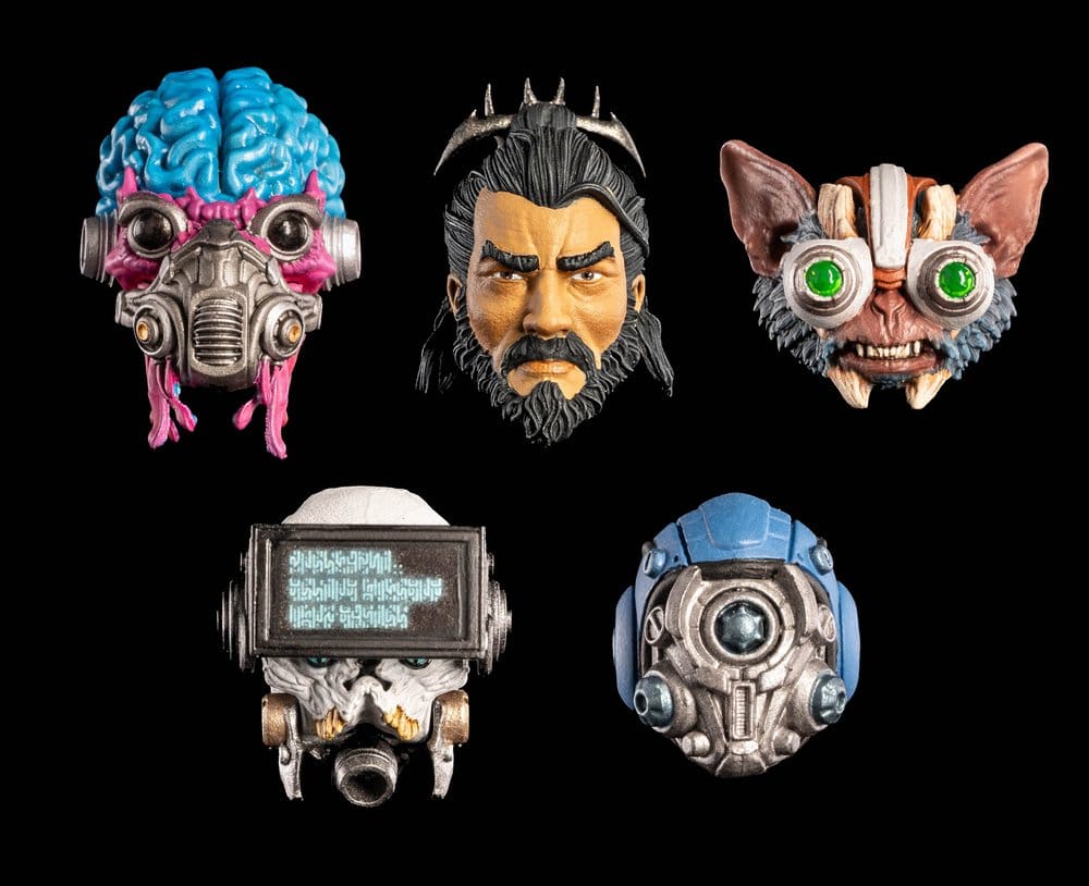Cosmic Legions Action Figure Accessory Heads Pack 0658580366315