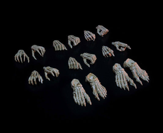 Mythic Legions: Necronominus Action Figure Accessory Skeletons of Necronominus Hands/Feet Pack 0658580362270