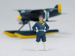 Porco Rosso model kit with figure 1/48 Curtiss R3C-0 Seaplane & Curtis 4536318622024