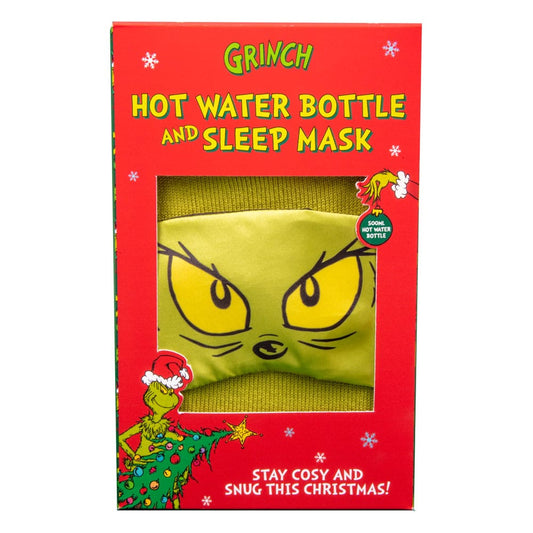 The Grinch Hot water bottle & Sleep Mask Set 5060767276839