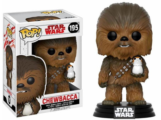 Star Wars Episode VIII POP! Vinyl Bobble-Head Chewbacca & Porg 9 cm 0889698147484