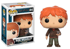 Harry Potter POP! Movies Vinyl Figure Ron Weasley with Scabbers 9 cm 0889698149389