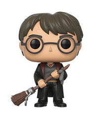 Harry Potter POP! Movies Vinyl Figure Harry with Firebolt & Feather 9 cm 0889698149495