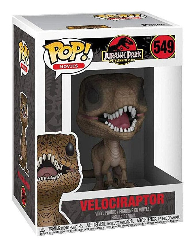 Jurassic Park POP! Movies Vinyl Figure Velociraptor 9 cm  0889698267359