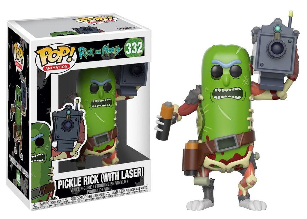 Rick and Morty POP! Animation Vinyl Figure Pickle Rick with Laser 9 cm 0889698278621