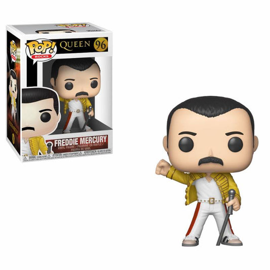 Queen POP! Rocks Vinyl Figure Freddie Mercury Wembley 1986 9 Cm - Amuzzi