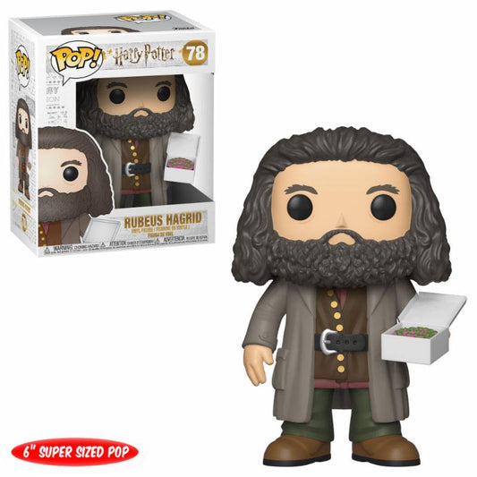 Harry Potter Super Sized POP! Movies Vinyl Figure Hagrid with Cake 14 cm 0889698355087