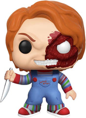 Child´s Play POP! Movies Vinyl (Exc) Figure Chucky Half (BD) 9 cm 0889698430326