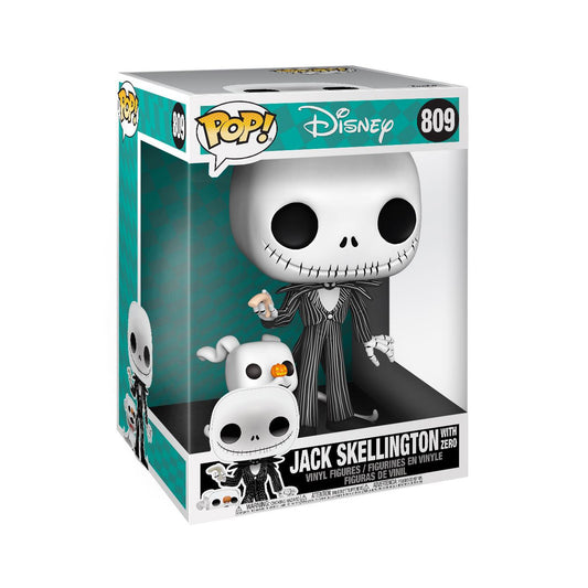 Nightmare before Christmas Super Sized POP! Disney Vinyl Figure Jack w/Zero 25 cm 0889698490061