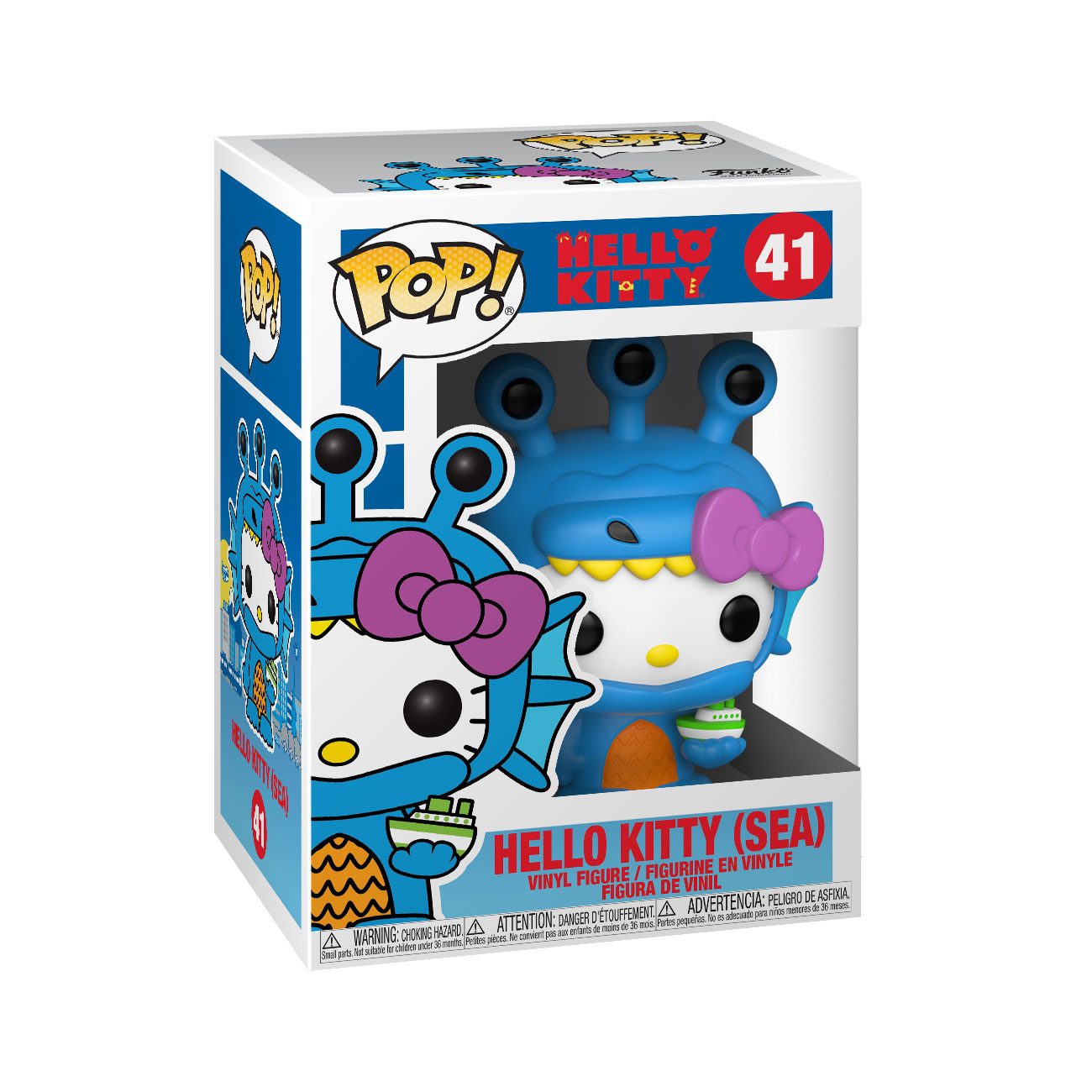 Hello Kitty Kaiju POP! Sanrio Vinyl Figure Hello Kitty Sea Kaiju 9 cm 0889698498333
