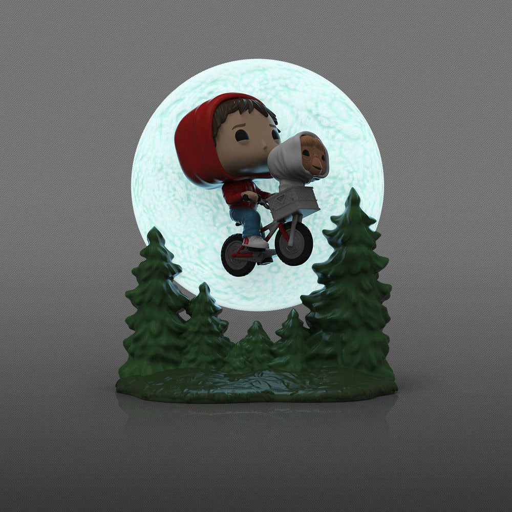 E.T. the Extra-Terrestrial POP! Moment Vinyl Figure Elliot and ET Flying (GITD) 9 cm 0889698507691